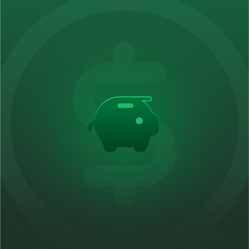 Icon representing cost savings from reduced downtime