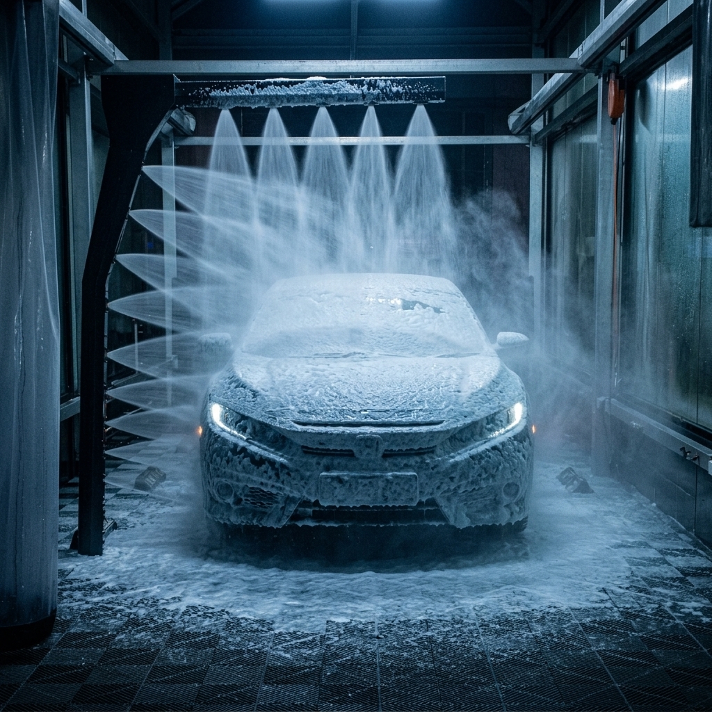 Car wash facility exterior