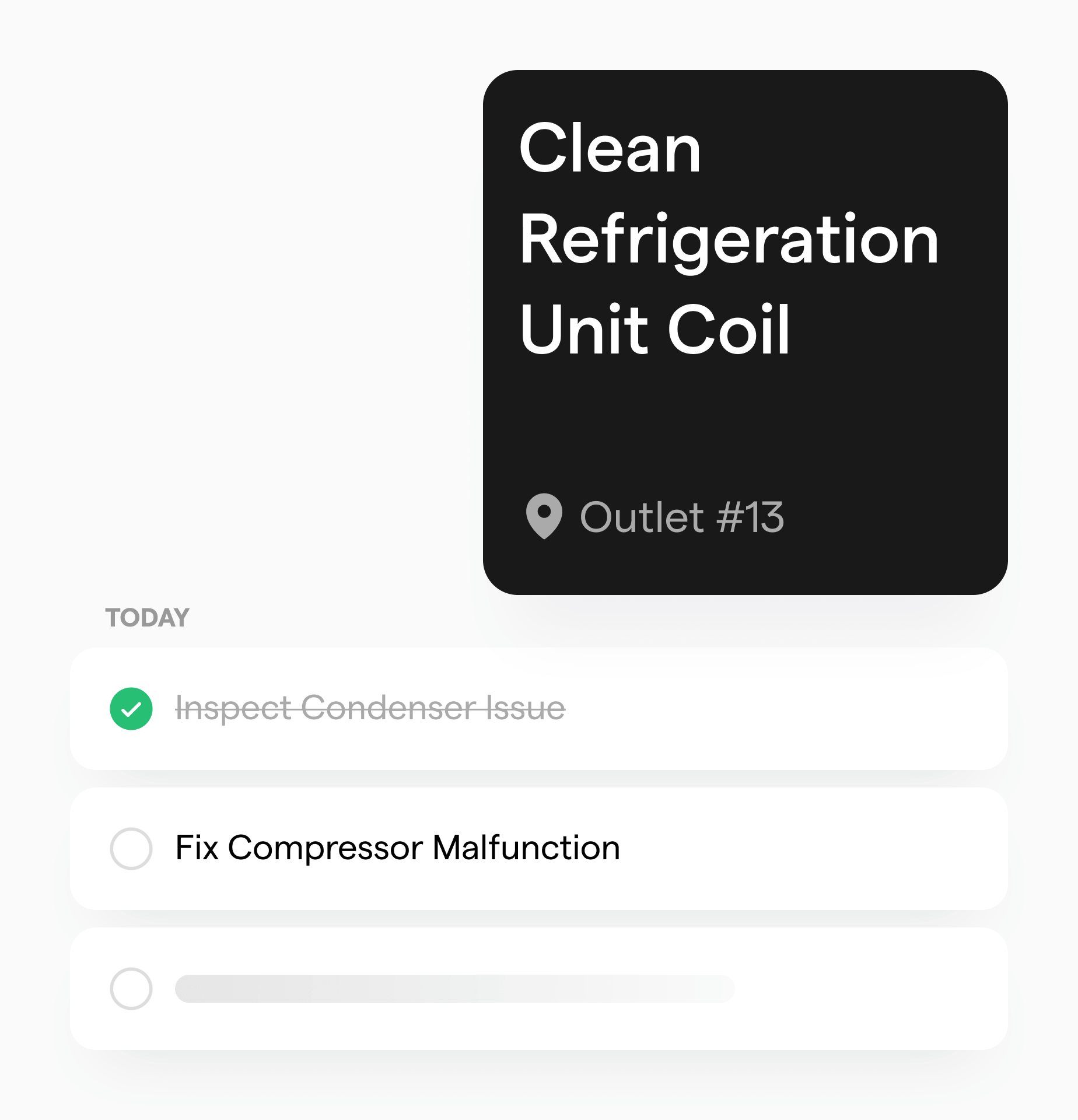 Illustration of automated preventive maintenance scheduling